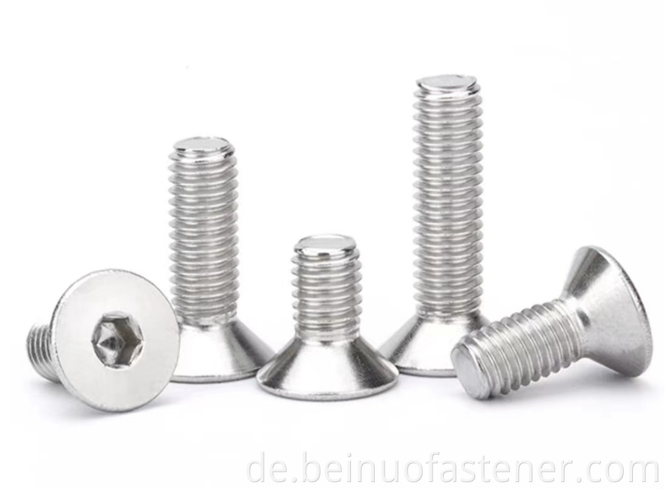 stainless steel flat head screw